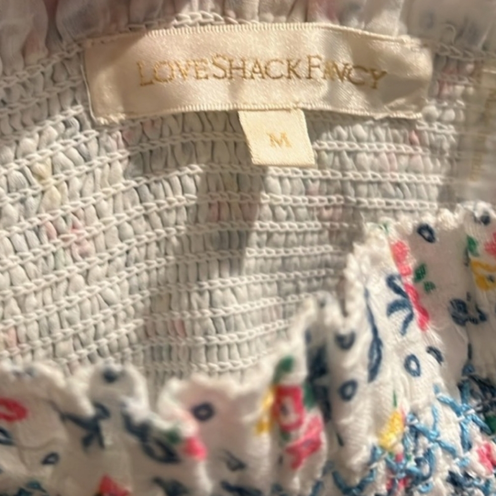 LoveShackFancy Constantine Dress – Vista Blue – Size Medium - Picture 5 of 7